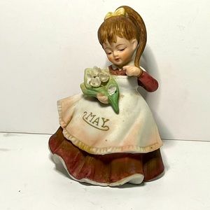 Vintage Lefon Girl with flowers May